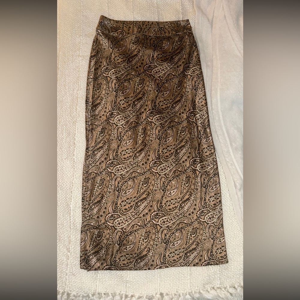 Walter Baker Brown Tan Midi Pencil Skirt Cocktail